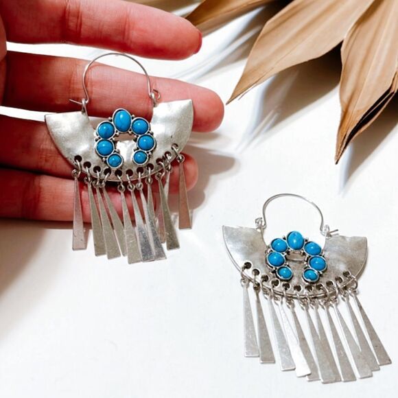 Boho statement earrings #765 - Picture 3 of 3